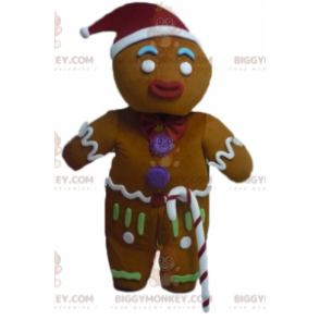 Traje de mascote BIGGYMONKEY™ do famoso biscoito de gengibre de