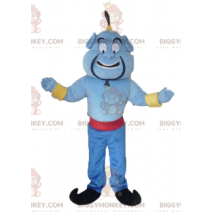 Aladdin beroemd personage Genie BIGGYMONKEY™ mascottekostuum -