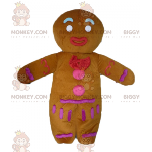 Traje de mascote BIGGYMONKEY™ do famoso biscoito de gengibre de