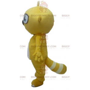 Costume mascotte BIGGYMONKEY™ Rodent Beaver giallo e bianco -