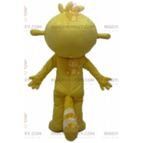 Costume mascotte BIGGYMONKEY™ Rodent Beaver giallo e bianco -