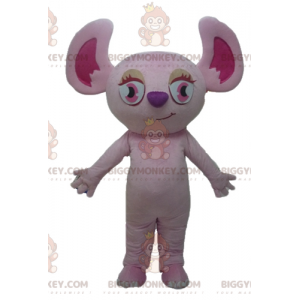 Roze eekhoorn Roze koala mascottekostuum BIGGYMONKEY™ -