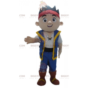 Kostým animovaného chlapce s maskotem BIGGYMONKEY™ v barevném