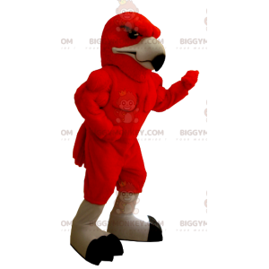 Costume mascotte BIGGYMONKEY™ Aquila rossa molto muscoloso -