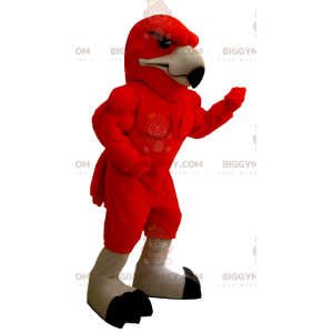 Disfraz de mascota BIGGYMONKEY™ de águila roja muy musculosa -