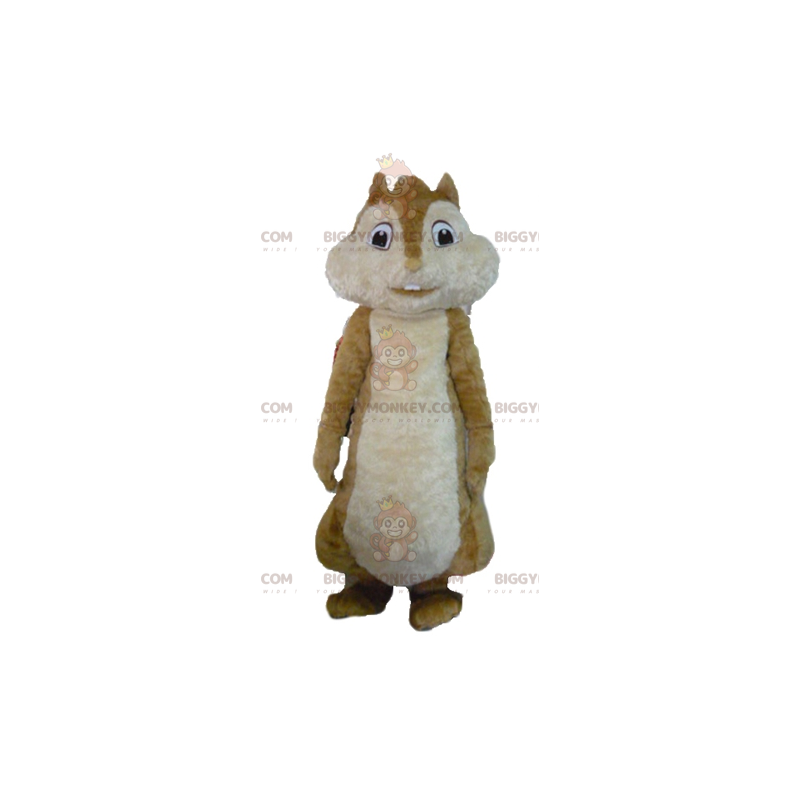 Costume de mascotte BIGGYMONKEY™ d'écureuil marron d'Alvin et