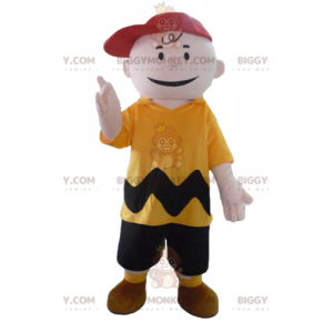 Traje de mascote do personagem famoso Charlie Brown Snoopy