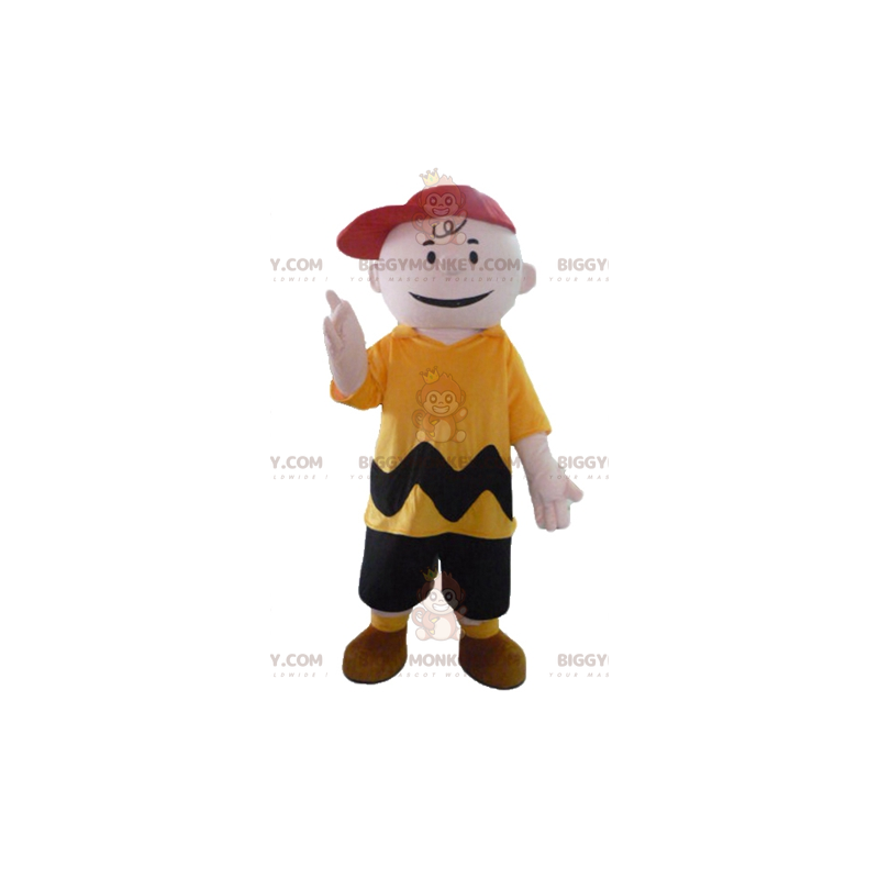 Costume della mascotte di Charlie Brown personaggio famoso