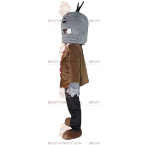 Costume da mascotte Big Fun Grey Monster BIGGYMONKEY™ con