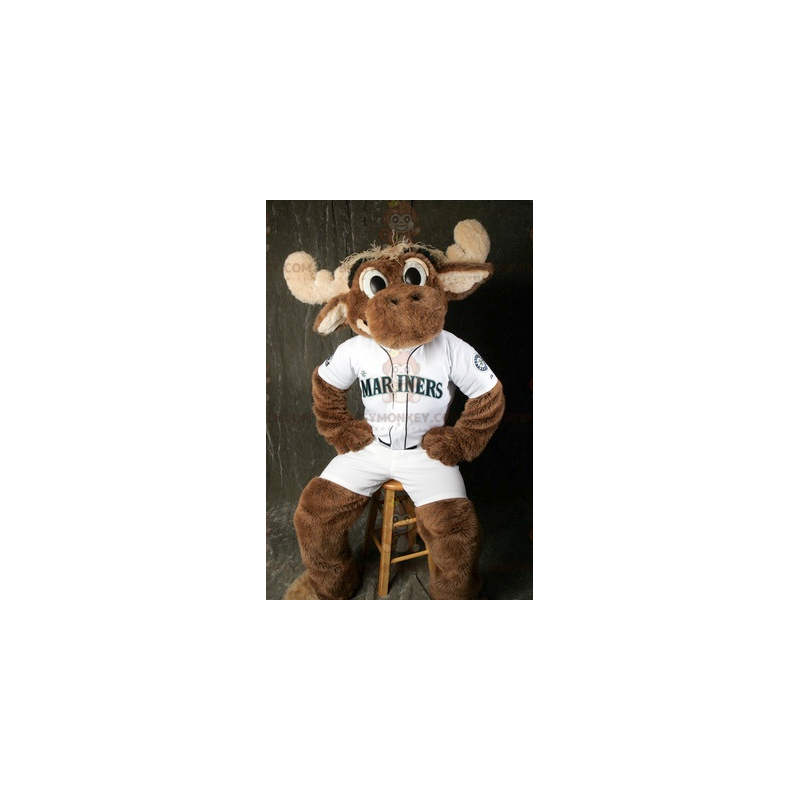 Brun Moose Caribou BIGGYMONKEY™ maskotkostume - Biggymonkey.com