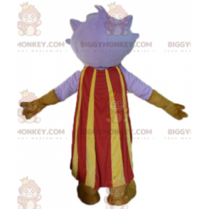 BIGGYMONKEY™ Little Purple Monster Mascot Costume with Cape and