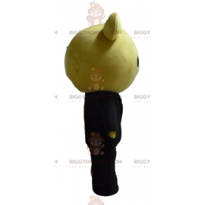 BIGGYMONKEY™ Mascot Costume Big Brown Teddy Dressed In Cute