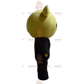 Traje de mascote BIGGYMONKEY™ grande ursinho marrom vestido com