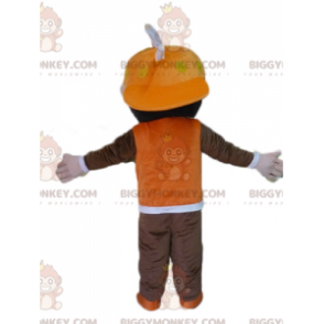 Kreslený kostým náctiletého chlapce BIGGYMONKEY™ s maskotem –