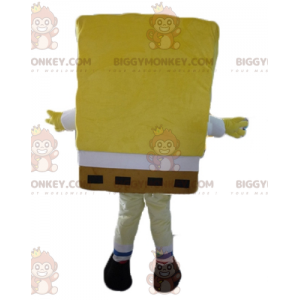 Tecknad gul karaktär Svampbob BIGGYMONKEY™ maskotdräkt -