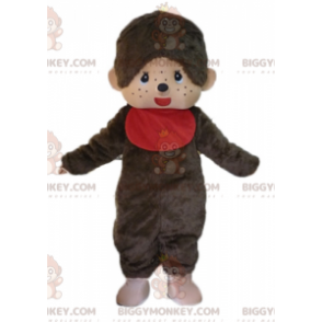 Costume de mascotte BIGGYMONKEY™ de Kiki le singe marron avec