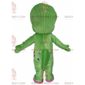 Costume de mascotte BIGGYMONKEY™ de dinosaure vert et rose