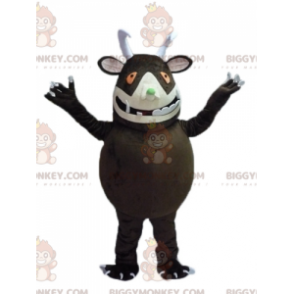 BIGGYMONKEY™ Disfraz de mascota de monstruo marrón grande con