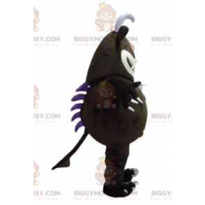 BIGGYMONKEY™ Costume da mascotte grande mostro marrone con