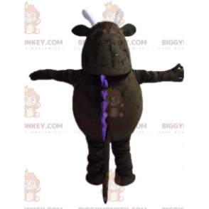 BIGGYMONKEY™ Disfraz de mascota de monstruo marrón grande con