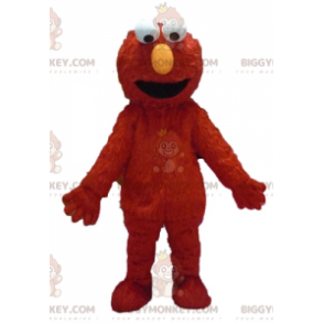 Costume mascotte Elmo burattino mostro rosso BIGGYMONKEY™ -