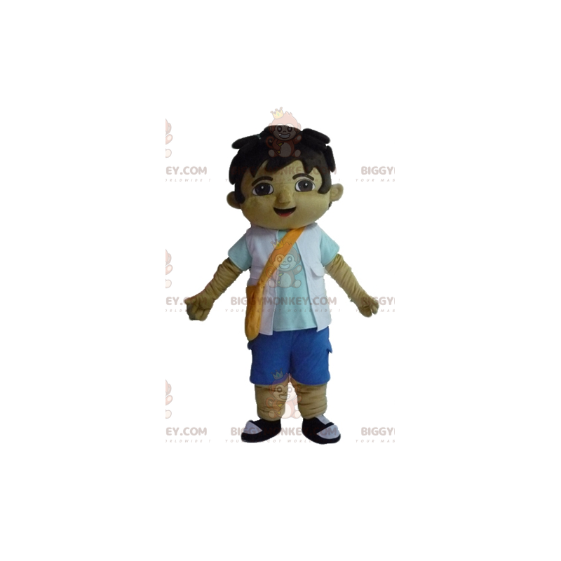 Traje de mascote adolescente BIGGYMONKEY™ com bolsa de tiracolo