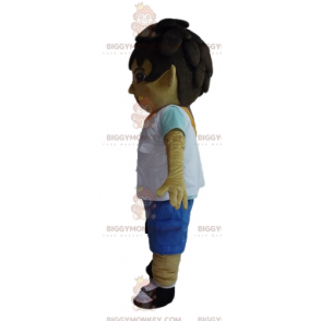 BIGGYMONKEY™-mascottekostuum voor tienerjongen met draagzak -