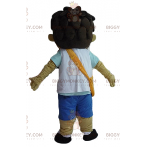 Traje de mascote adolescente BIGGYMONKEY™ com bolsa de tiracolo