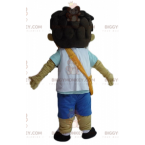 Traje de mascote adolescente BIGGYMONKEY™ com bolsa de tiracolo