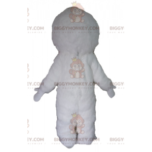 BIGGYMONKEY™ Disfraz gigante de mascota monstruo Yeti blanco