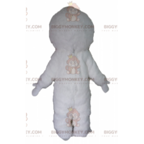 BIGGYMONKEY™ Disfraz gigante de mascota monstruo Yeti blanco