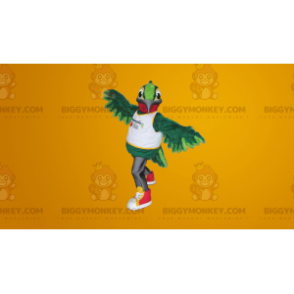 Fantasia de mascote de beija-flor gigante verde BIGGYMONKEY™ –