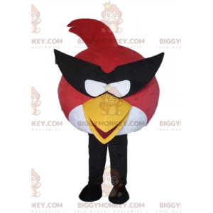 BIGGYMONKEY™ Maskottchenkostüm mit einem rot-weißen Vogel aus