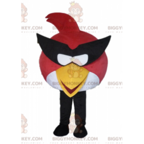 Disfraz de mascota BIGGYMONKEY™ de pájaro rojo y blanco del