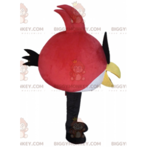 Costume de mascotte BIGGYMONKEY™ d'oiseau rouge et blanc du jeu