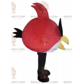 Traje de mascote BIGGYMONKEY™ de pássaro vermelho e branco do