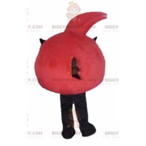BIGGYMONKEY™ mascottekostuum van rode en witte vogel uit het