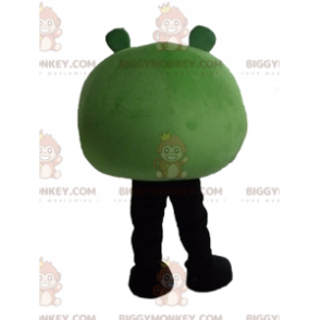 Costume de mascotte BIGGYMONKEY™ de monstre vert du jeu Angry