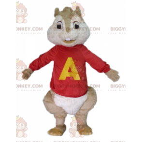 Alvin and the Chipmunks Brown Squirrel BIGGYMONKEY™ maskotdräkt