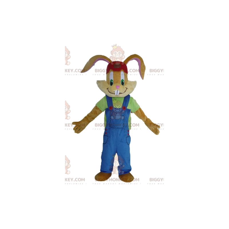 Costume da mascotte coniglio marrone BIGGYMONKEY™ con bella