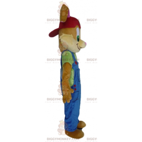 Costume de mascotte BIGGYMONKEY™ de lapin marron avec une belle