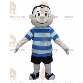 BIGGYMONKEY™ Maskottchenkostüm der Figur Linus Van Pelt aus den