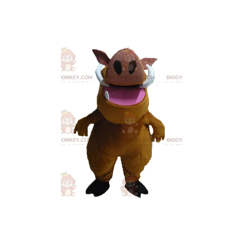 BIGGYMONKEY™ Costume da mascotte Famoso Pumba Warthog dal