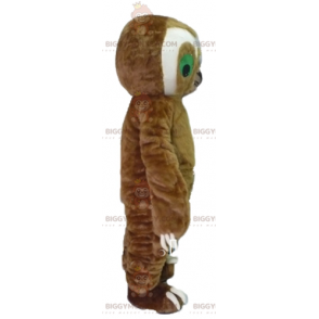 Costume de mascotte BIGGYMONKEY™ de paresseux géant marron et