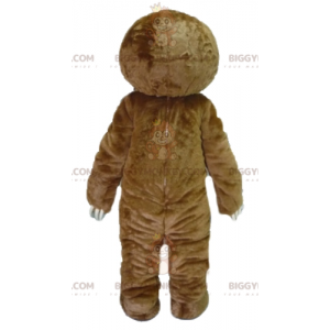 Brown and White Giant Sloth BIGGYMONKEY™ Mascot Costume –