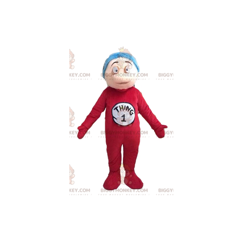 Fantasia de mascote de menino BIGGYMONKEY™ em macacão vermelho
