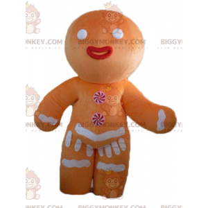 Traje de mascote BIGGYMONKEY™ do famoso biscoito de gengibre de