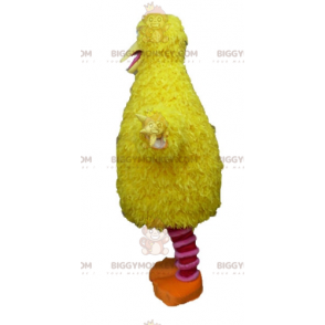 BIGGYMONKEY™ Costume mascotte uccello giallo e rosa morbido