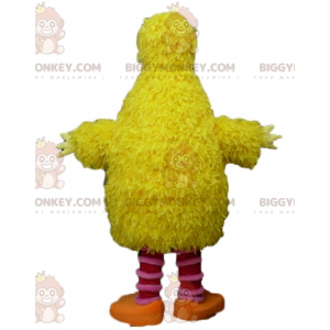 BIGGYMONKEY™ Costume mascotte uccello giallo e rosa morbido