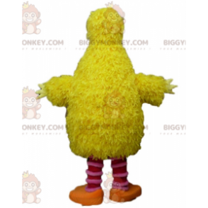 BIGGYMONKEY™ Costume mascotte uccello giallo e rosa morbido